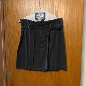 Le Lis Charcoal Corduroy Skirt